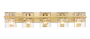 Bennington 5 Light 36.25" Vanity in Modern Gold