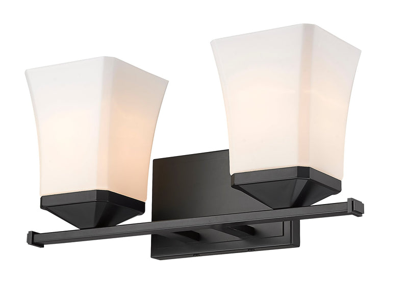 Darcy 2 Light 16" Vanity in Matte Black