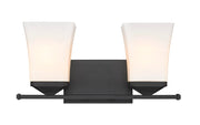 Darcy 2 Light 16" Vanity in Matte Black