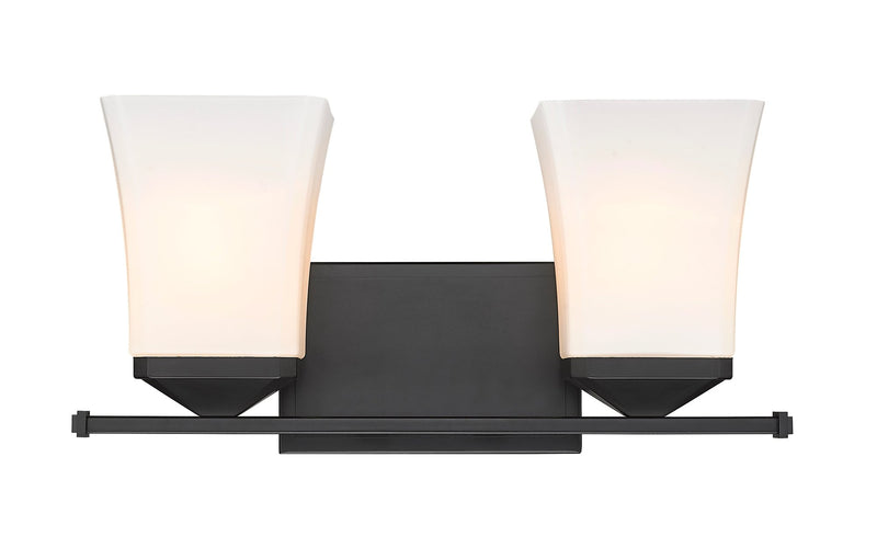 Darcy 2 Light 16" Vanity in Matte Black