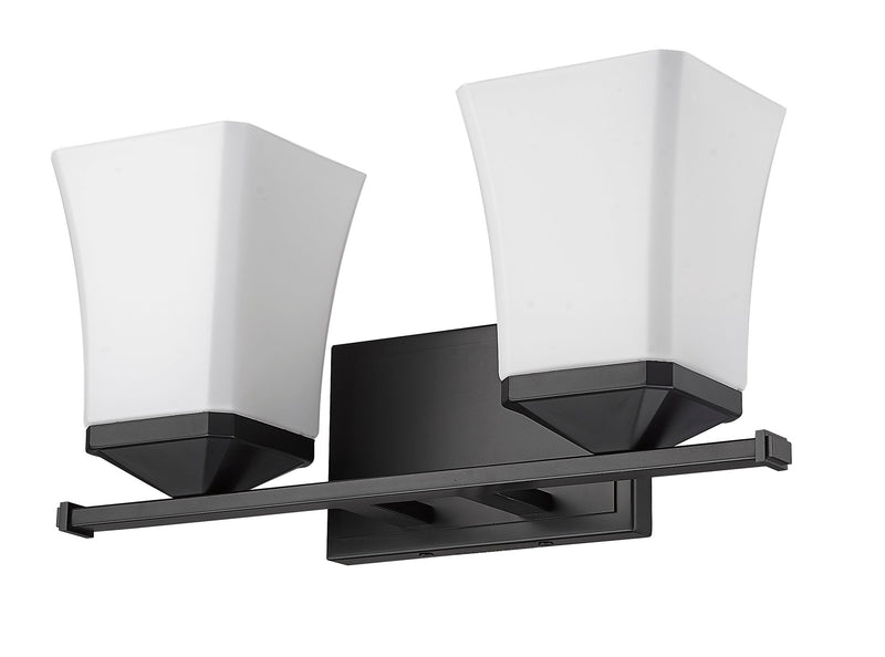 Darcy 2 Light 16" Vanity in Matte Black
