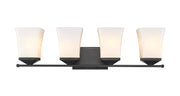 Darcy 4 Light 28" Vanity in Matte Black