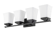 Darcy 4 Light 28" Vanity in Matte Black