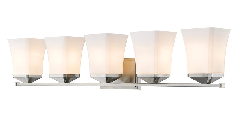 Darcy 5 Light 38" Vanity in Brushed Nickel
