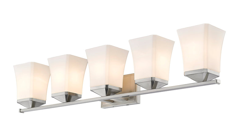 Darcy 5 Light 38" Vanity in Brushed Nickel