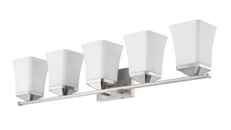 Darcy 5 Light 38" Vanity in Brushed Nickel
