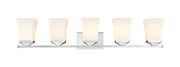 Darcy 5 Light 38" Vanity in Chrome