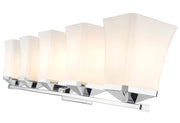 Darcy 5 Light 38" Vanity in Chrome