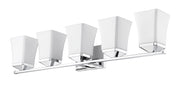 Darcy 5 Light 38" Vanity in Chrome
