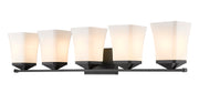 Darcy 5 Light 38" Vanity in Matte Black
