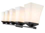Darcy 5 Light 38" Vanity in Matte Black