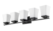 Darcy 5 Light 38" Vanity in Matte Black