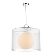 Arosia 1 Light 20" Pendant in White