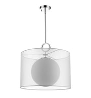 Arosia 1 Light 20" Pendant in White