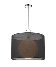 Arosia 1 Light 24" Pendant in Black