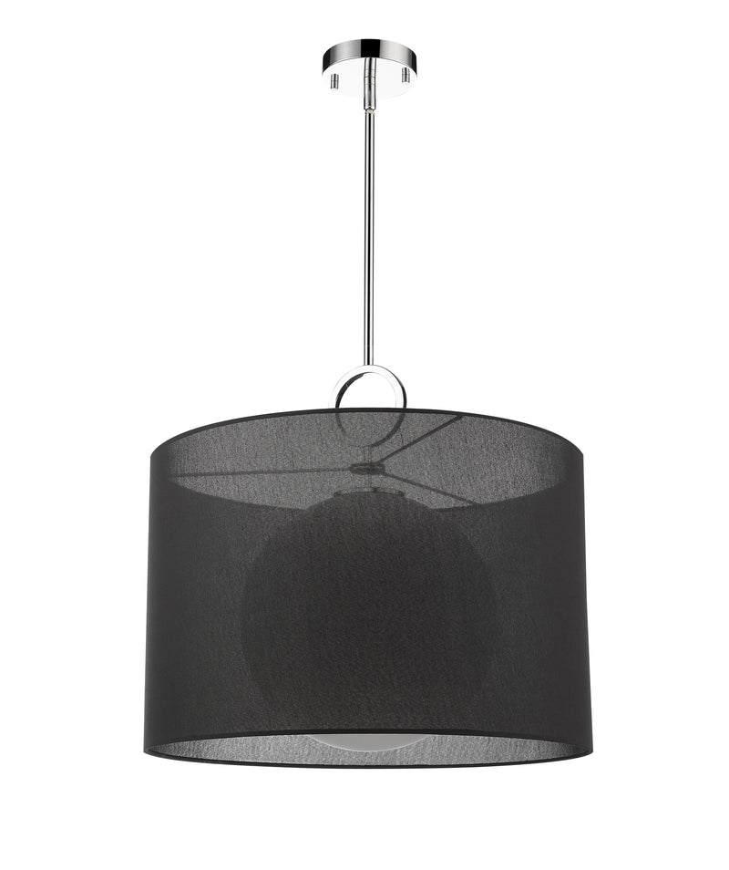 Arosia 1 Light 24" Pendant in Black