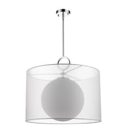 Arosia 1 Light 24" Pendant in White