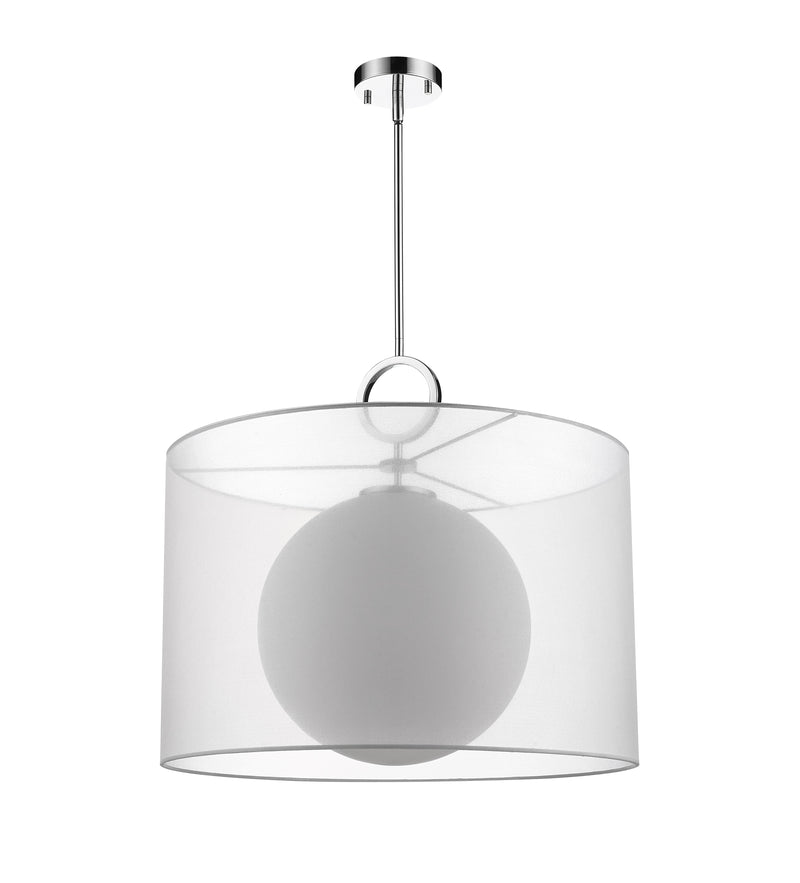 Arosia 1 Light 24" Pendant in White
