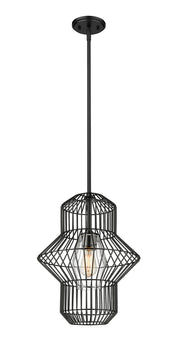 Orsay 1 Light 15" Pendant in Matte Black
