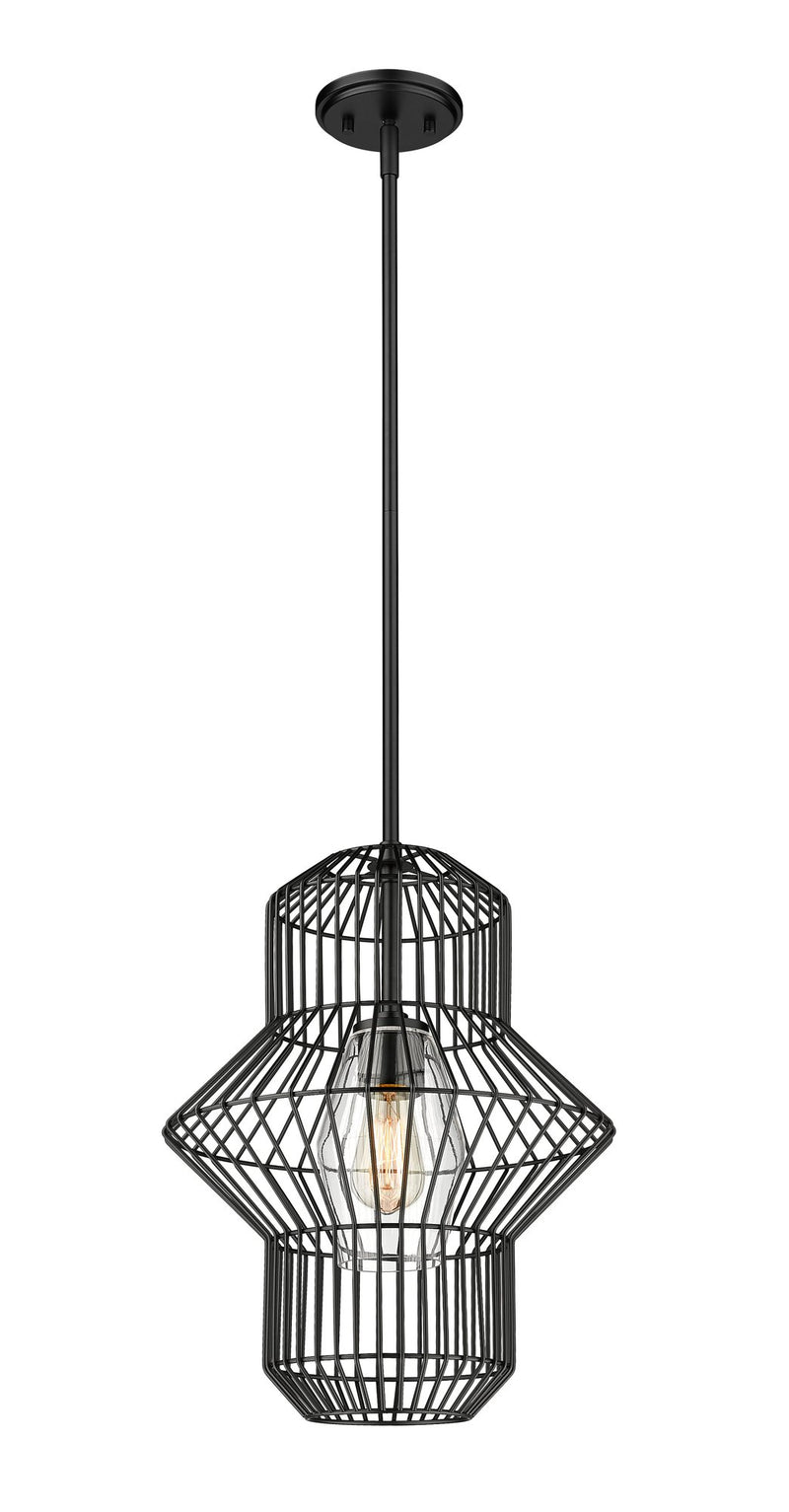 Orsay 1 Light 15" Pendant in Matte Black