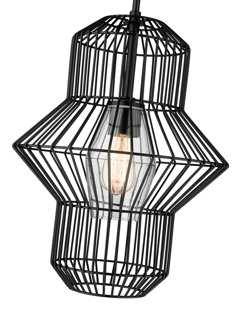 Orsay 1 Light 15" Pendant in Matte Black