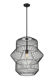 Orsay 1 Light 24" Pendant in Matte Black