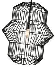 Orsay 1 Light 24" Pendant in Matte Black