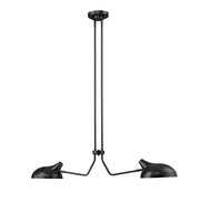 Bellamy 2 Light 46" Linear Pendant in Matte Black