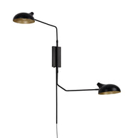 Bellamy 2 Light 62.75" Wall Sconce in Matte Black