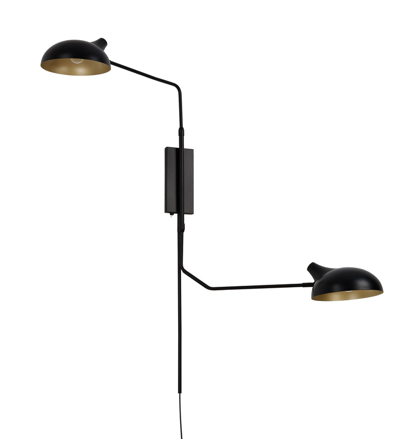 Bellamy 2 Light 62.75" Wall Sconce in Matte Black