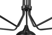 Bellamy 5 Light 52" Pendant in Matte Black
