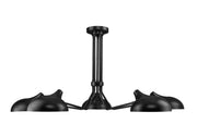 Bellamy 5 Light 52" Semi Flush Mount in Matte Black