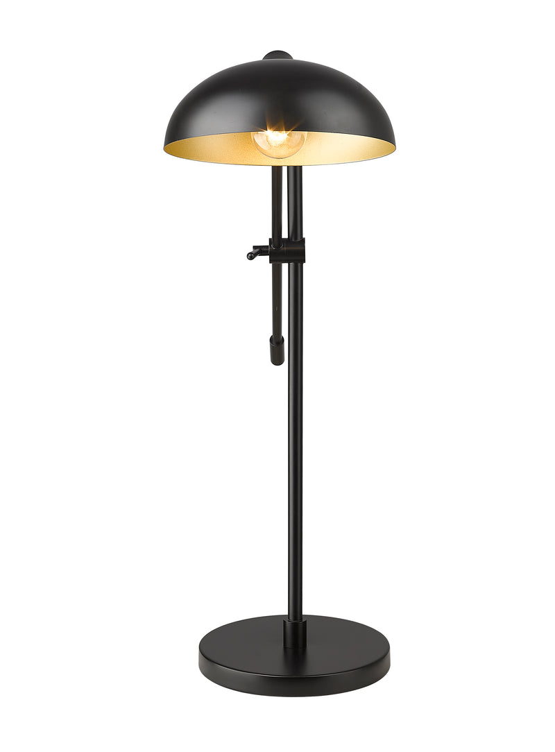 Bellamy 1 Light 10" Table Lamp in Matte Black