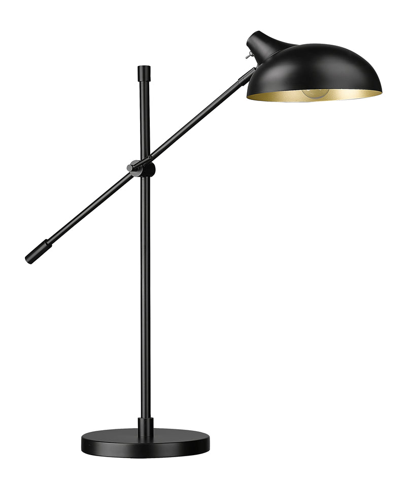 Bellamy 1 Light 10" Table Lamp in Matte Black