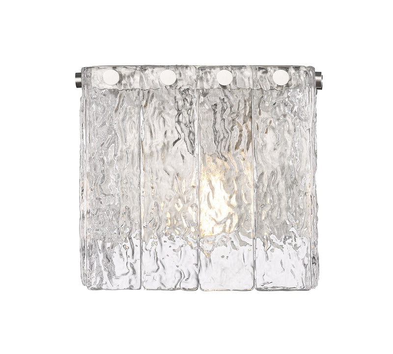 Glacier 1 Light 7.75" Wall Sconce in Brushed Nickel