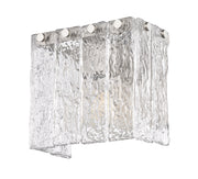 Glacier 1 Light 7.75" Wall Sconce in Brushed Nickel