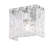 Glacier 1 Light 7.75" Wall Sconce in Chrome