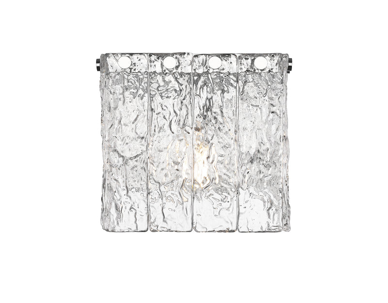 Glacier 1 Light 7.75" Wall Sconce in Chrome