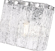 Glacier 1 Light 7.75" Wall Sconce in Chrome