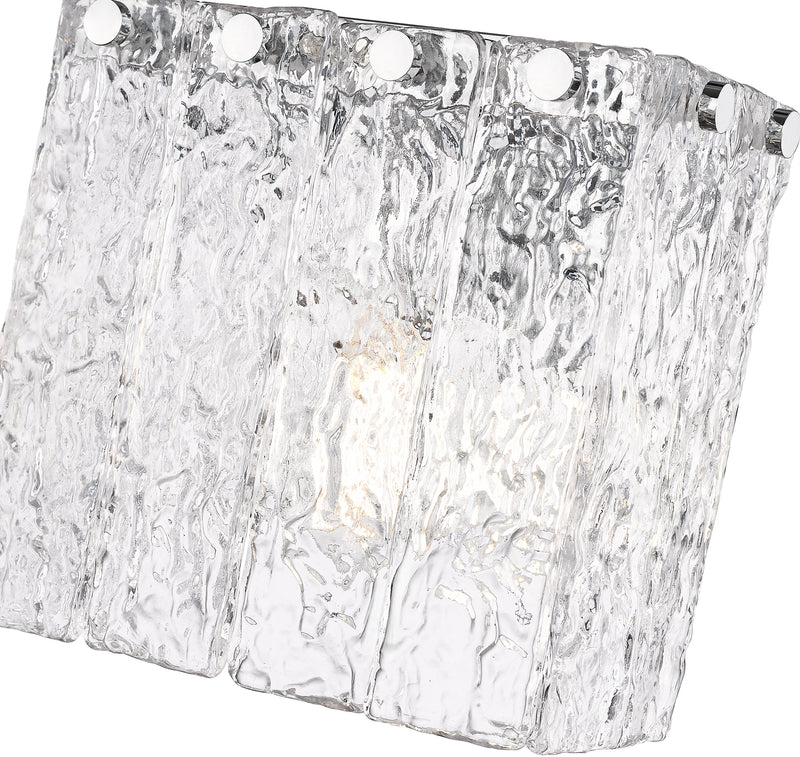 Glacier 1 Light 7.75" Wall Sconce in Chrome