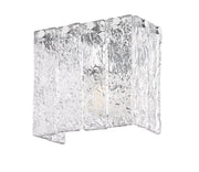 Glacier 1 Light 7.75" Wall Sconce in Chrome
