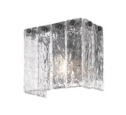 Glacier 1 Light 7.75" Wall Sconce in Matte Black