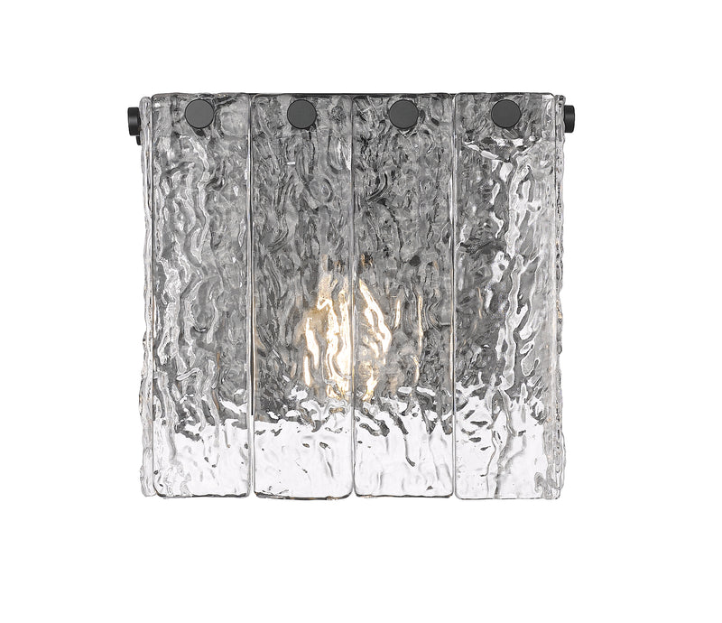Glacier 1 Light 7.75" Wall Sconce in Matte Black