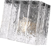 Glacier 1 Light 7.75" Wall Sconce in Matte Black