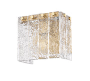 Glacier 1 Light 7.75" Wall Sconce in Modern Gold