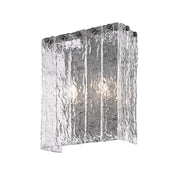Glacier 2 Light 9.5" Wall Sconce in Matte Black