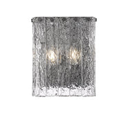 Glacier 2 Light 9.5" Wall Sconce in Matte Black