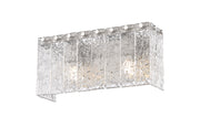 Glacier 2 Light 15" Vanity in Brushed Nickel