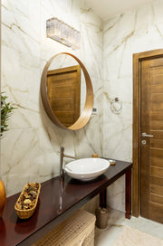 Glacier 2 Light 15" Vanity in Chrome in a room setting