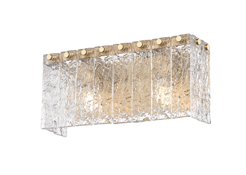 Glacier 2 Light 15" Vanity in Modern Gold
